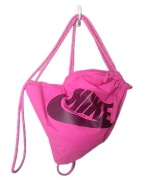 Nike Bright Pink Heritage Drawstring Bag